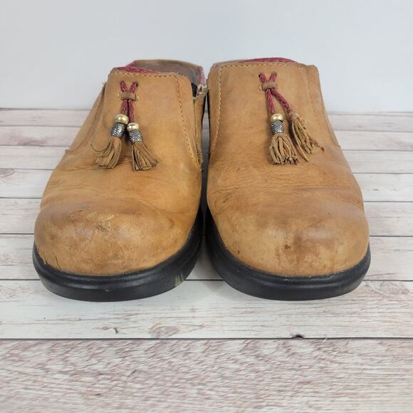 Ariat Womens Mendocino Tassel Leather Western Slip On Mule Clogs Size 8.5 - Picture 6 of 16